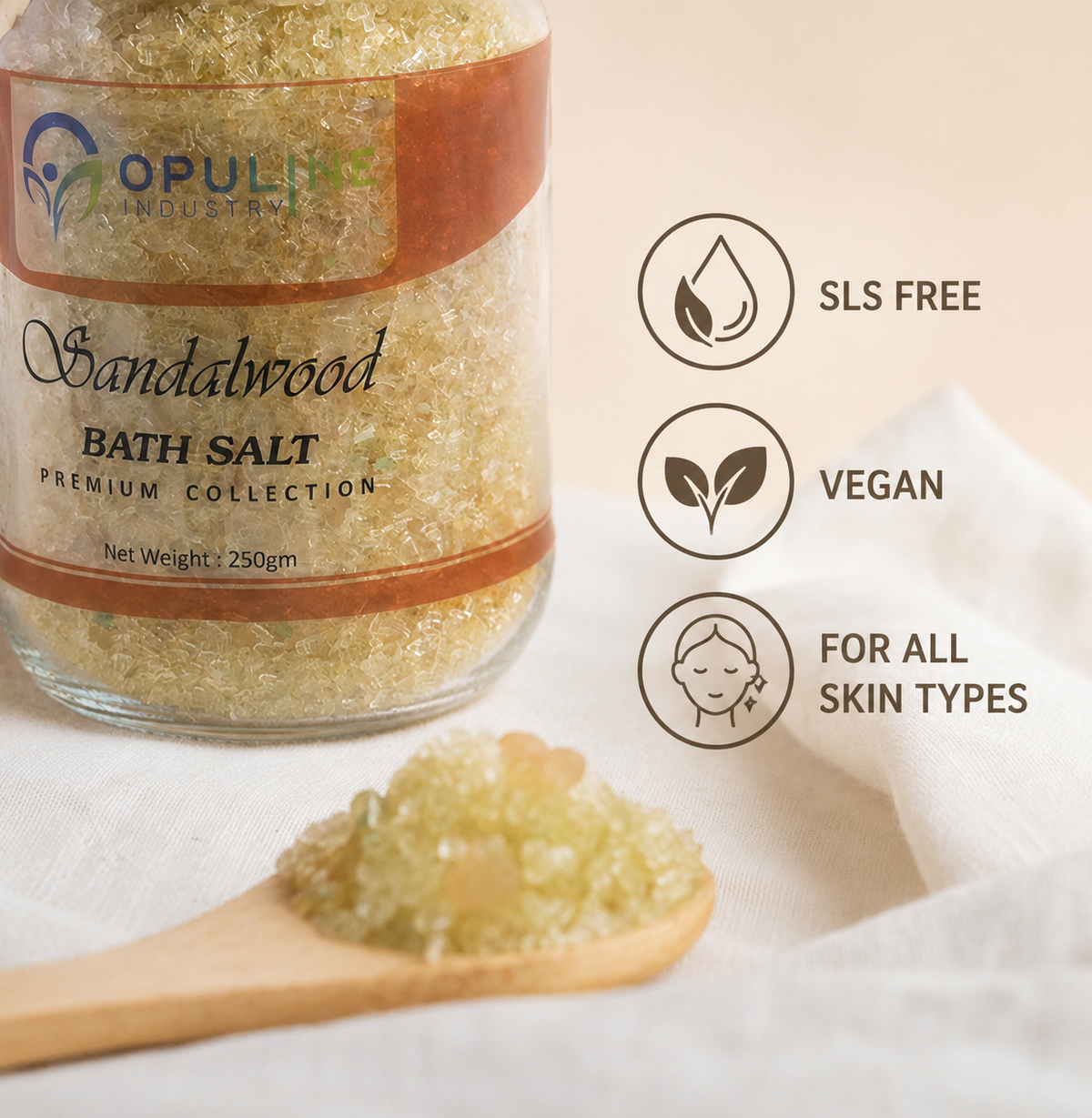 Sandalwood Bath Salt | 250 grams