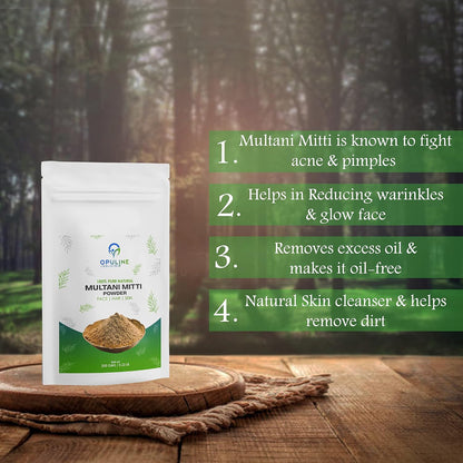 Natural Multani Mitti | Bentonite Clay | For Reducing Oiliness and Acne| Face Pack| 200g