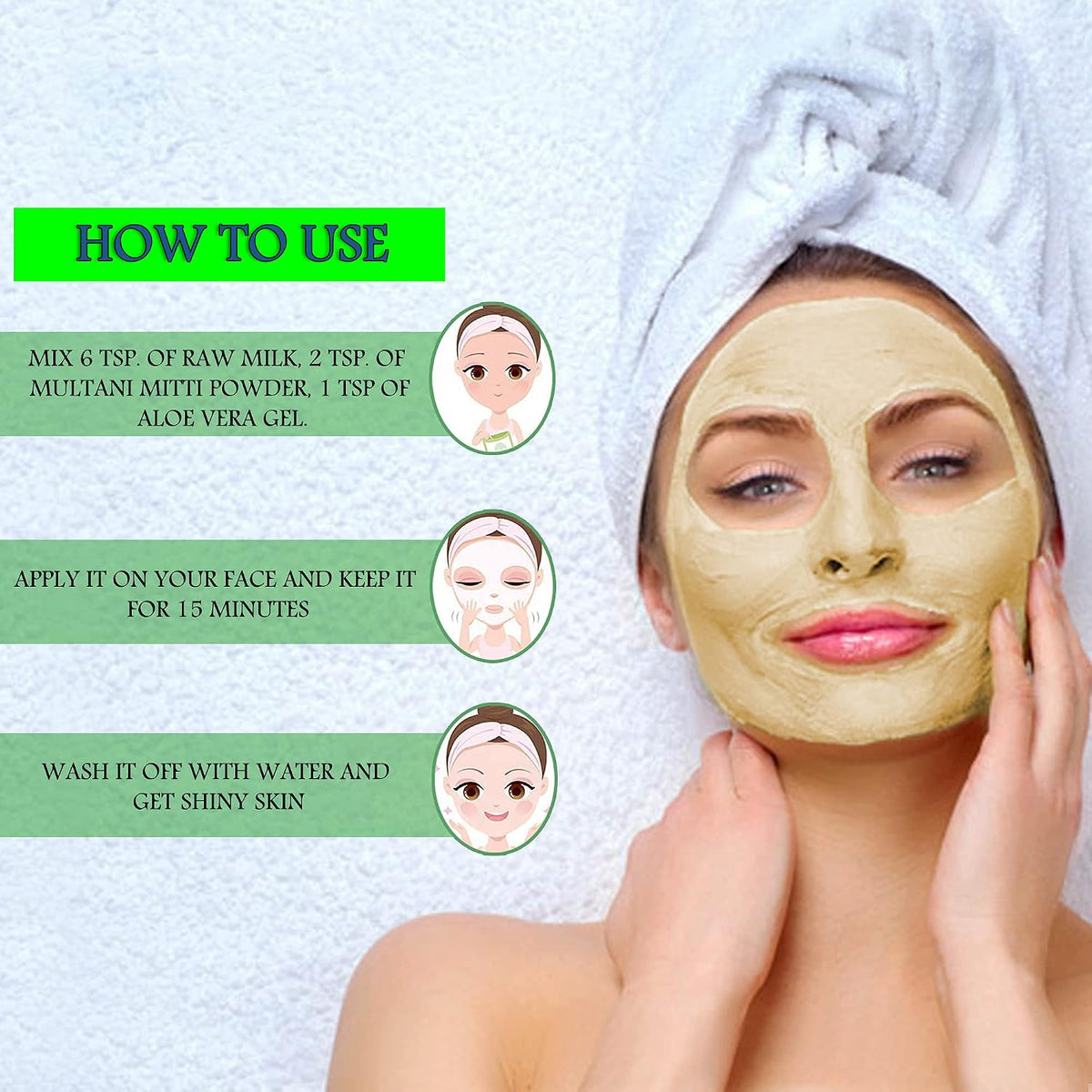 Natural Multani Mitti | Bentonite Clay | For Reducing Oiliness and Acne| Face Pack| 200g