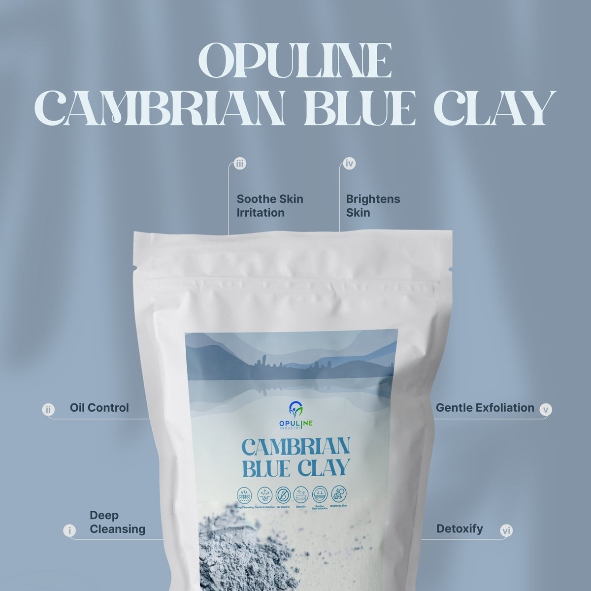Cambrian Blue Clay for Healthy and Glowing Skin | 200 grams