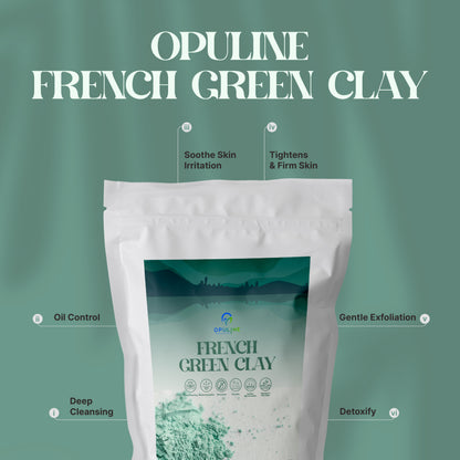 French Green Clay for Healthy and Firm Skin| Face Mask to Detoxify and Oil Free Skin