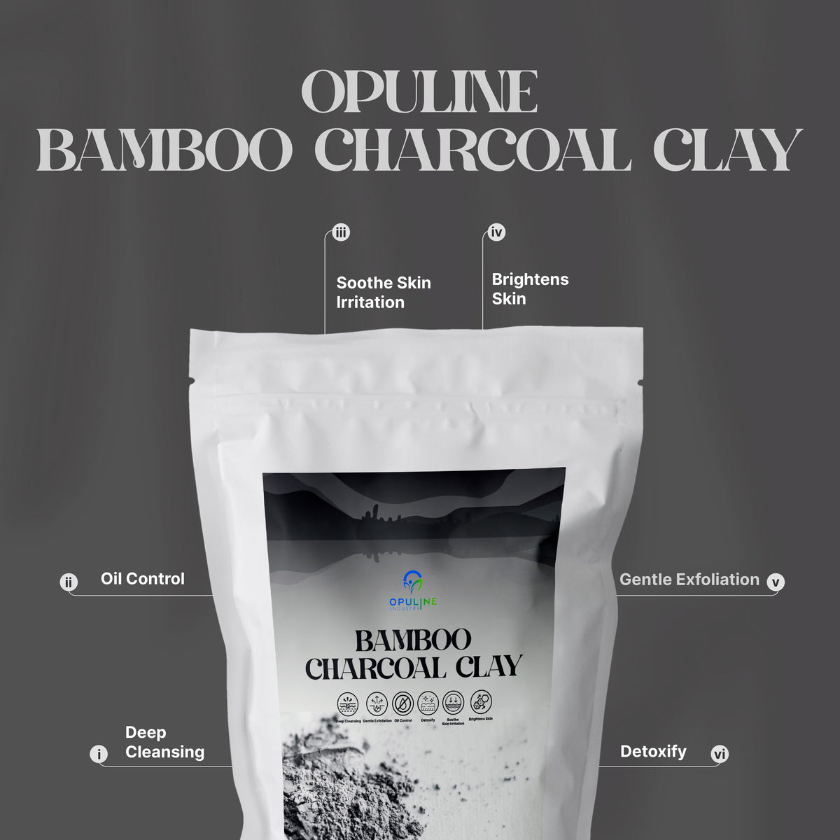 Bamboo Charcoal Clay for Healthy and Glowing Skin | 200 grams