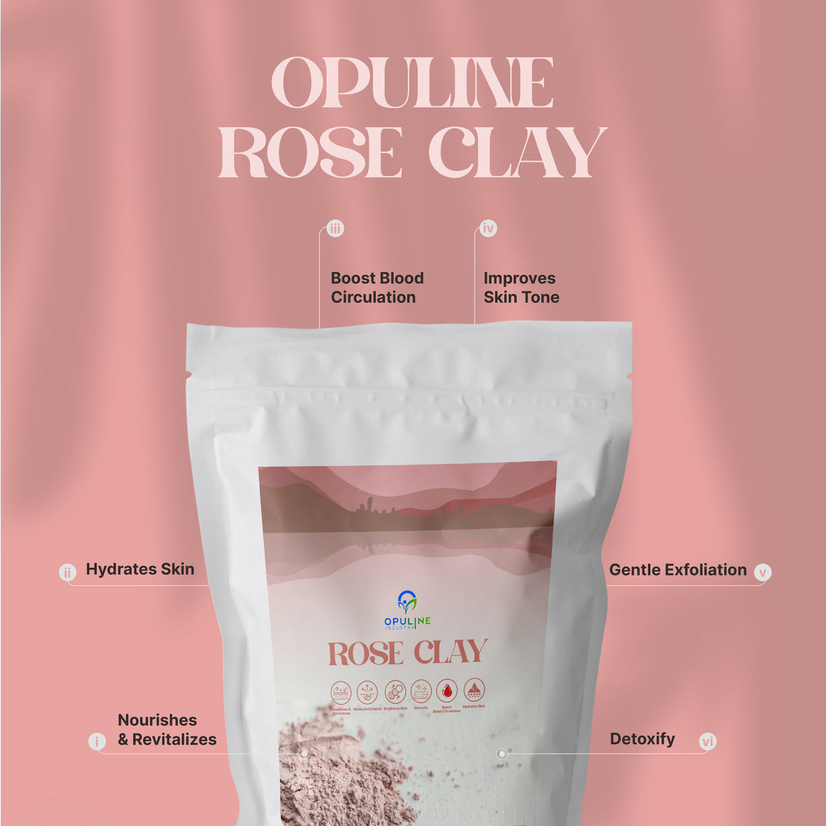 Rose Clay for Healthy and Glowing Skin| 200grams