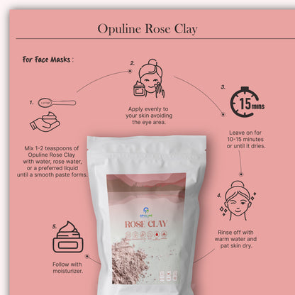 Rose Clay for Healthy and Glowing Skin| 200grams