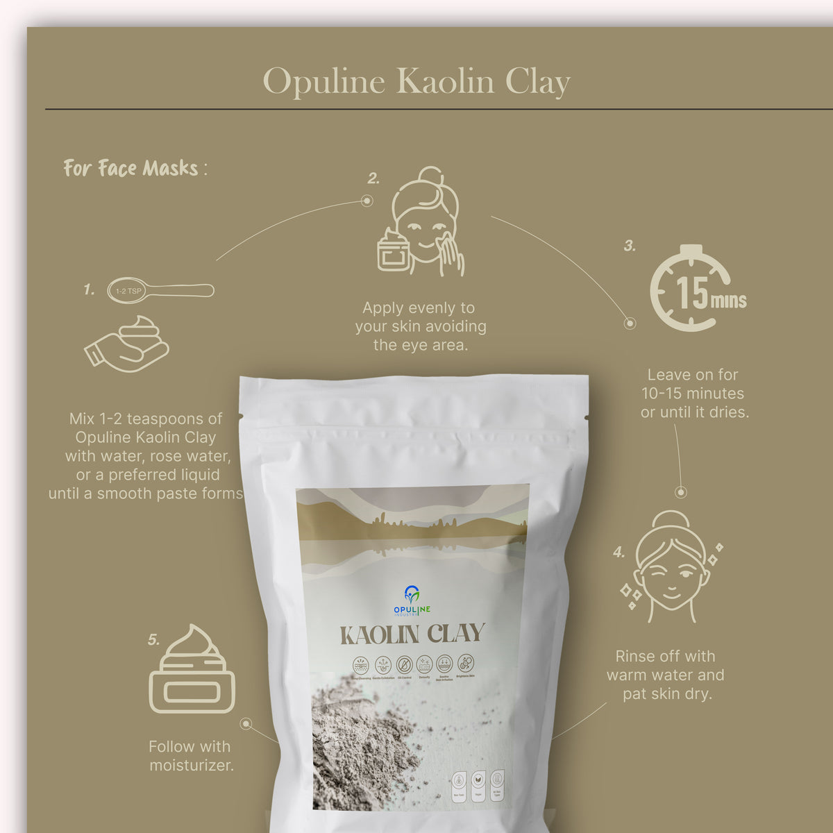 Kaolin Clay for Healthy and Glowing Skin| 200grams