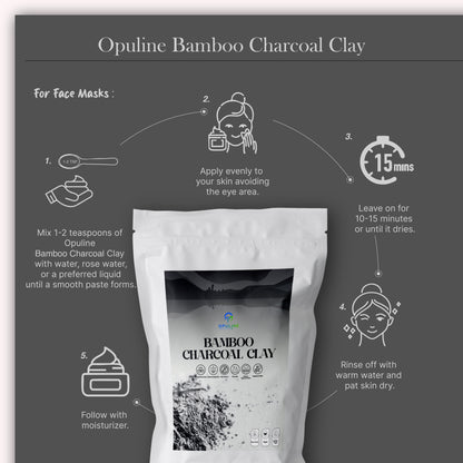 Bamboo Charcoal Clay for Healthy and Glowing Skin | 200 grams
