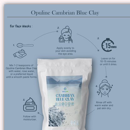 Cambrian Blue Clay for Healthy and Glowing Skin | 200 grams