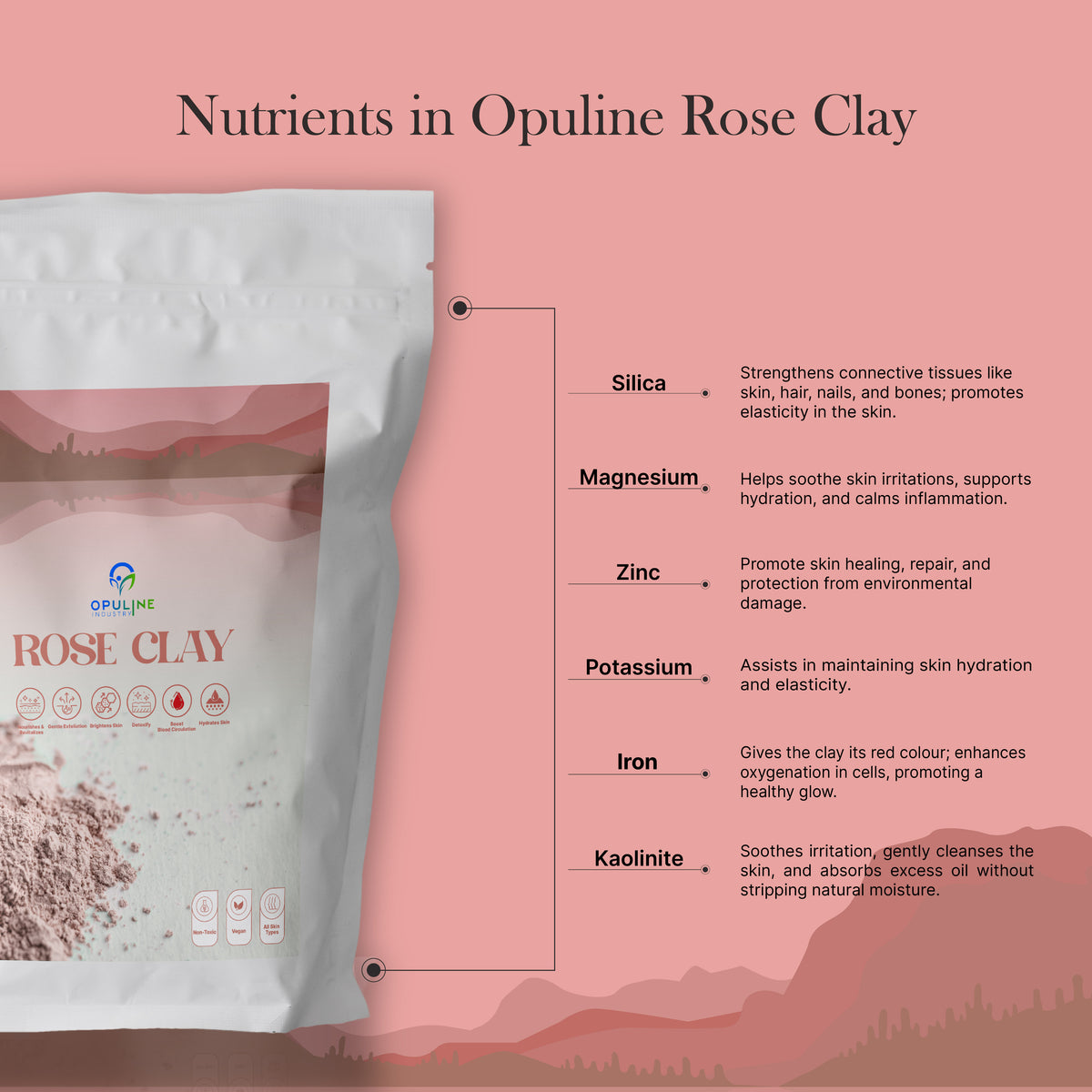 Rose Clay for Healthy and Glowing Skin| 200grams