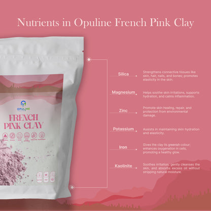 French Pink Clay for Healthy and Glowing Skin | 200 grams