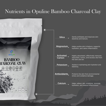 Bamboo Charcoal Clay for Healthy and Glowing Skin | 200 grams
