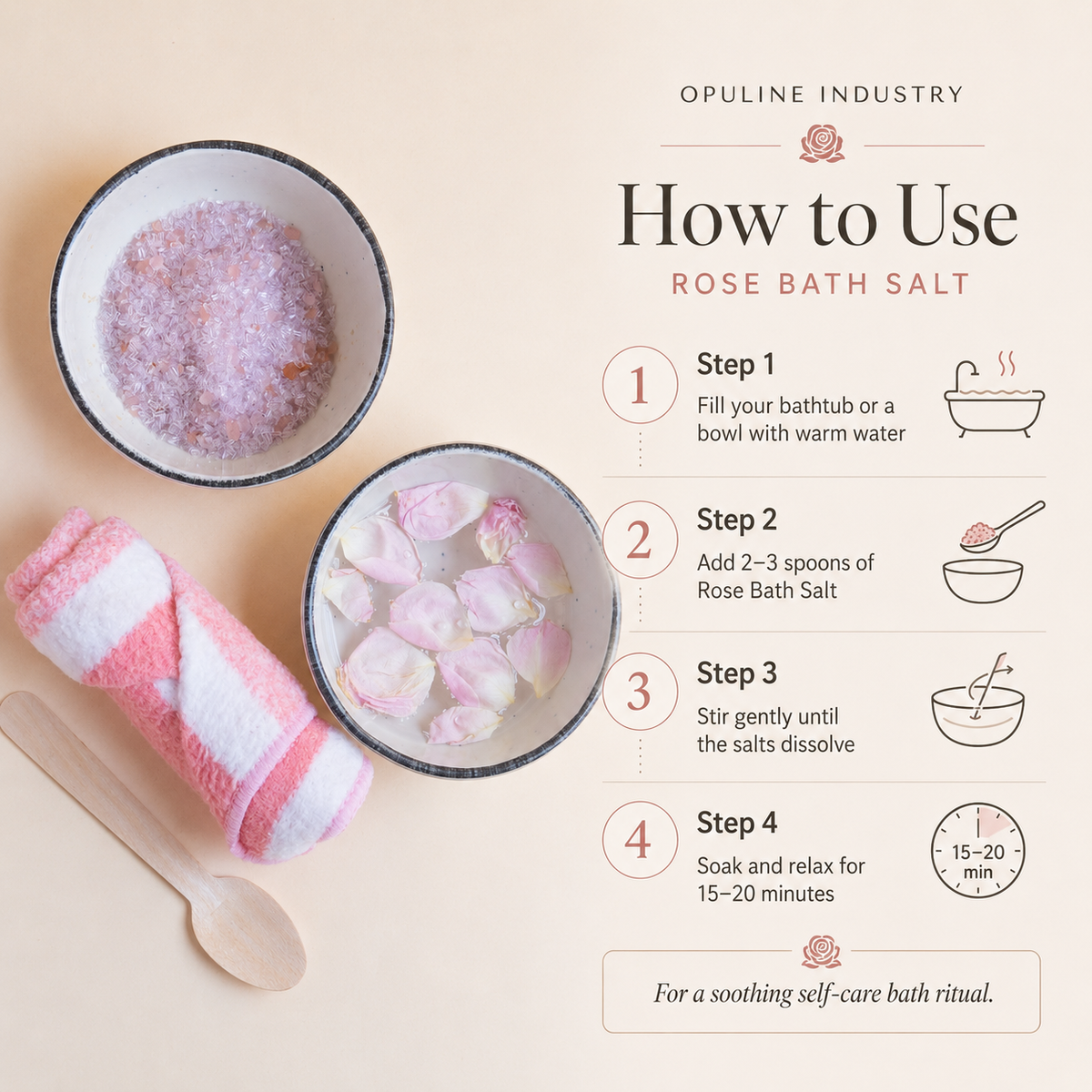Rose Bath Salt | 250 grams