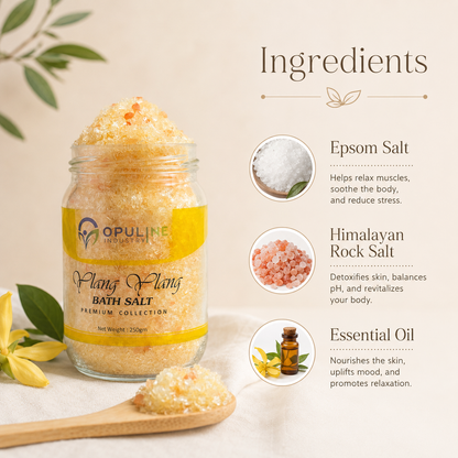 Ylang Ylang Bath Salt | 250 grams