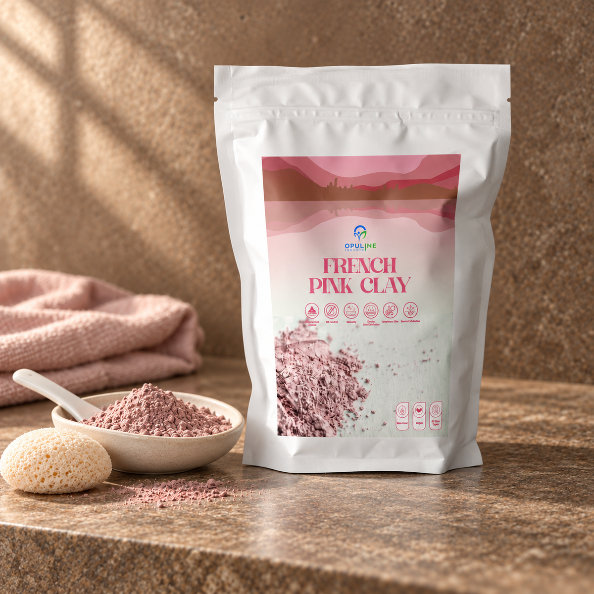 French Pink Clay for Healthy and Glowing Skin | 200 grams