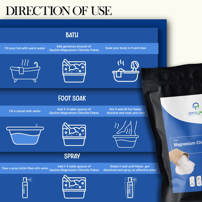 Pure Magnesium Chloride Flakes | 250 grams